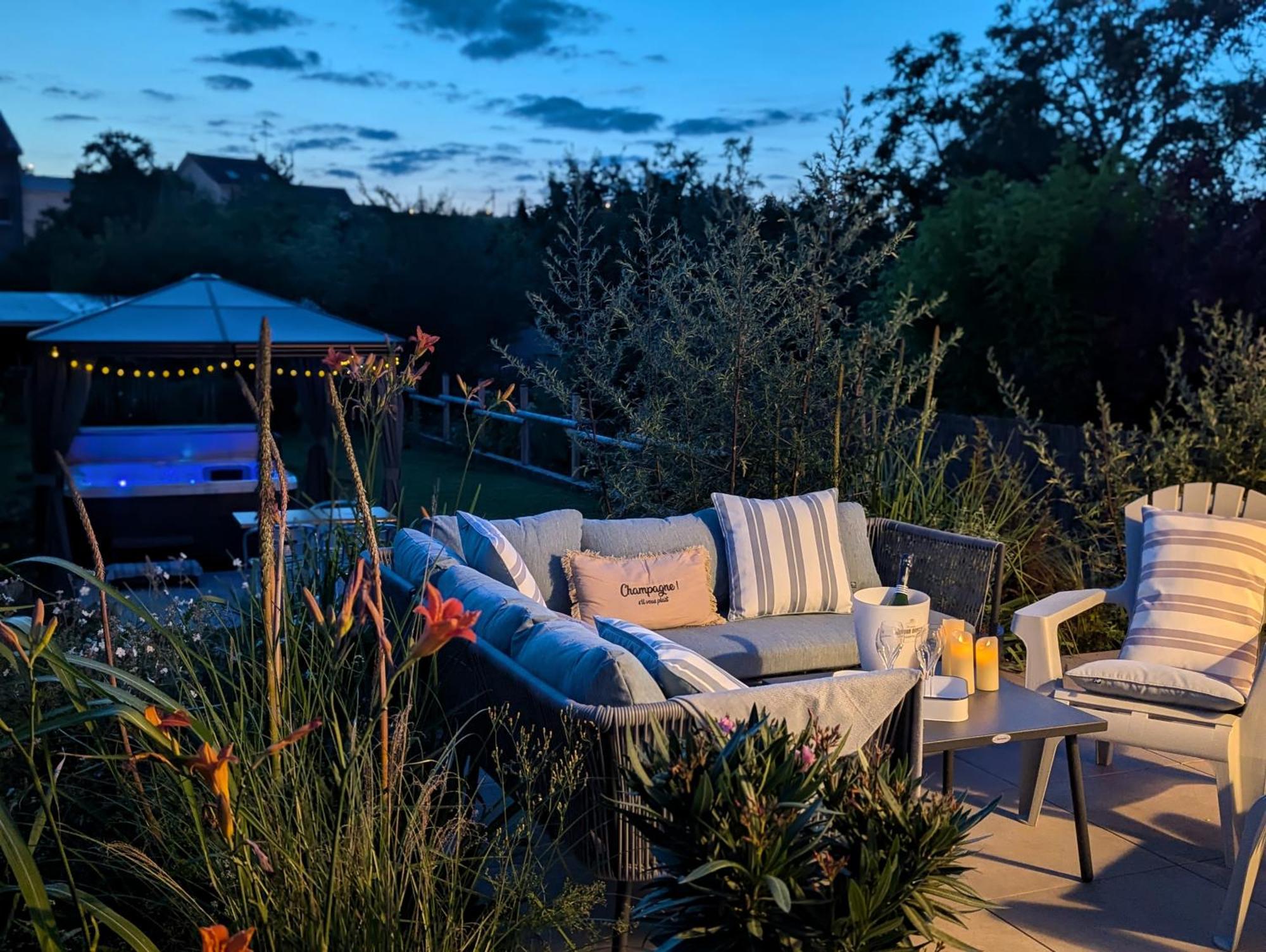 Le Cemarose: Spa, Jardin, Terrasse Et Jolie Vue Au Coeur D'Επερνέ Εξωτερικό φωτογραφία
